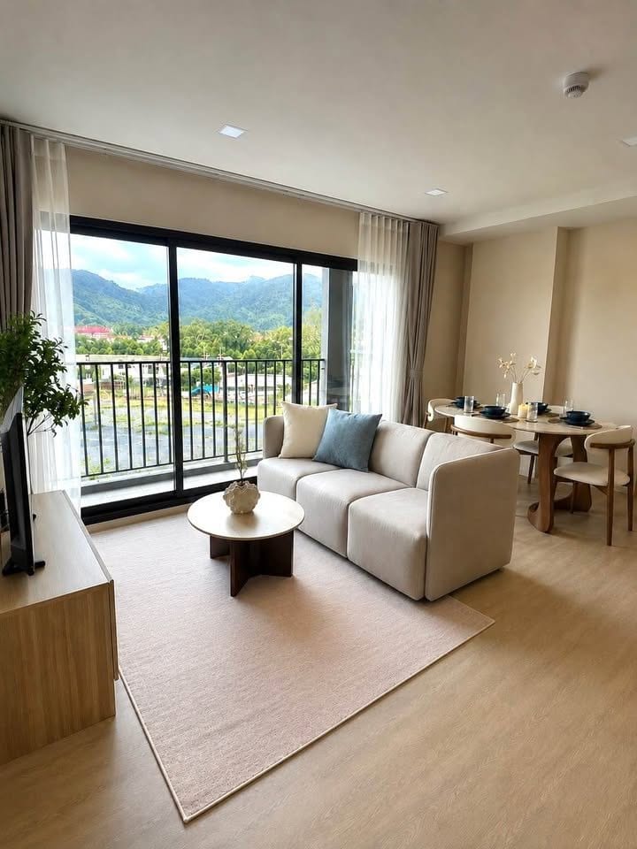 Brand-New 2-Bedroom Apartment with Mountain View — The Base, Cherng Talay