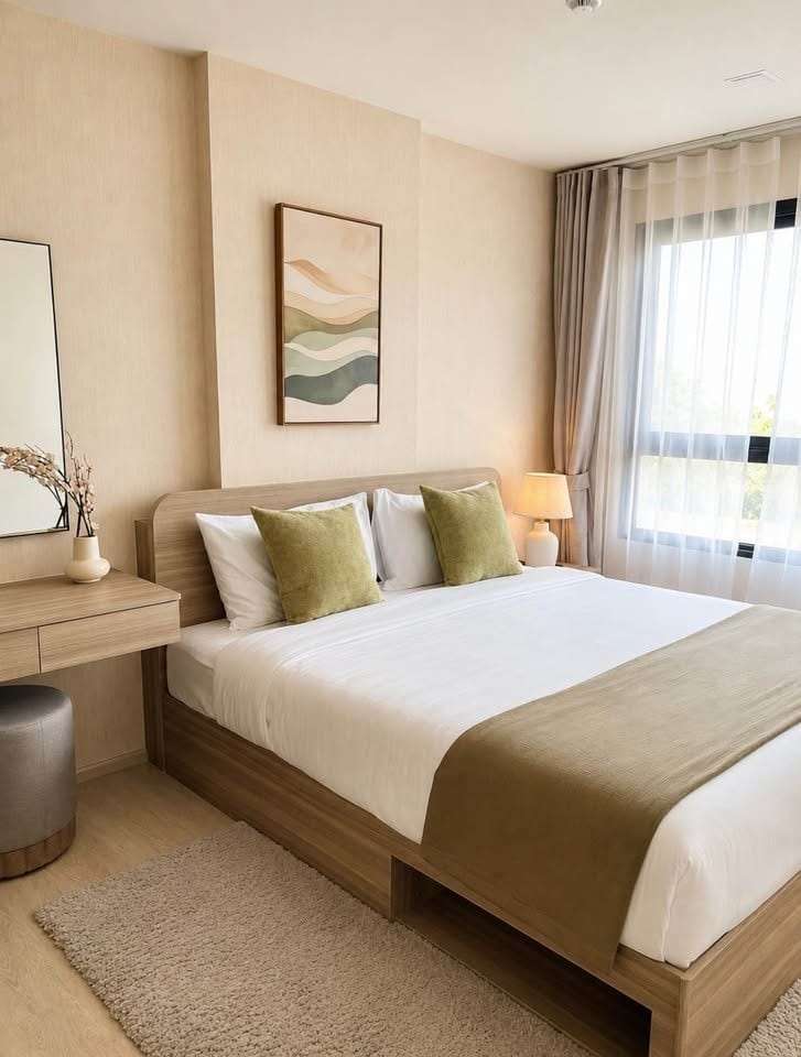 Brand-New 2-Bedroom Apartment with Mountain View — The Base, Cherng Talay 13