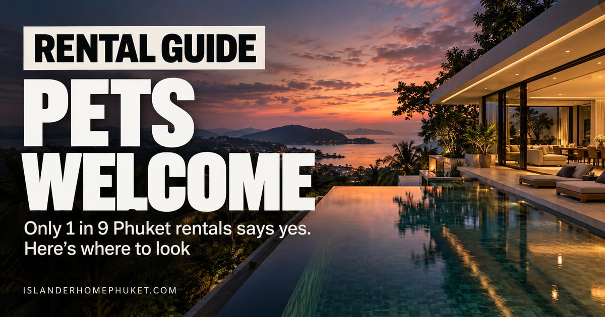Pet-Friendly Rentals in Phuket: Where Your Dog or Cat Is Welcome