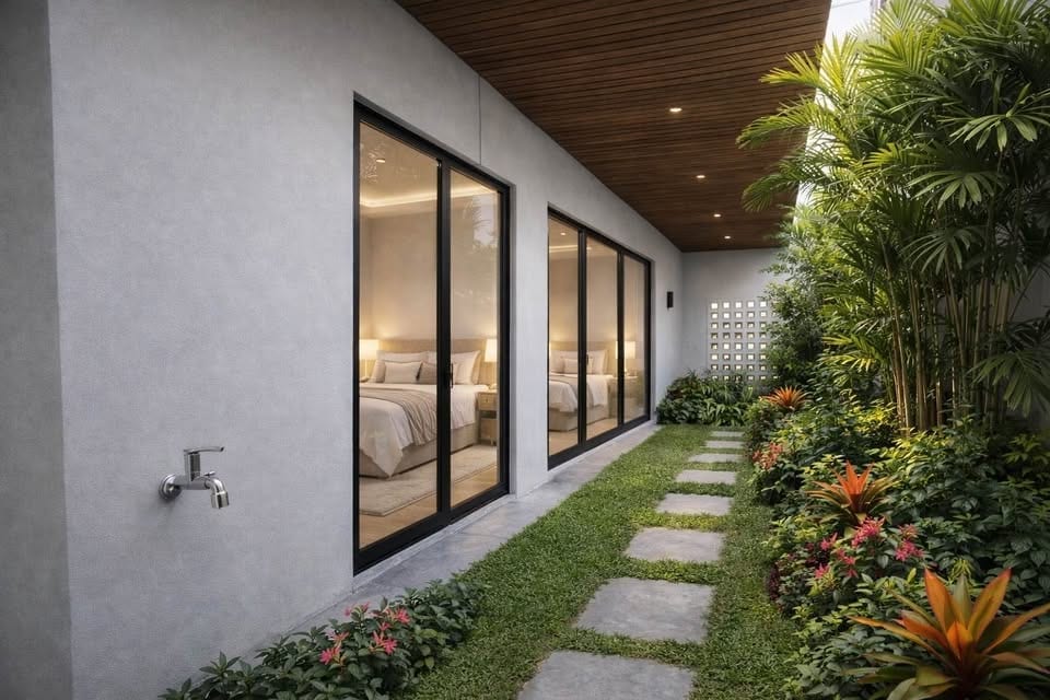 New Three-Bedroom House with Two-Car Carport — Manee Kram, Chalong 2