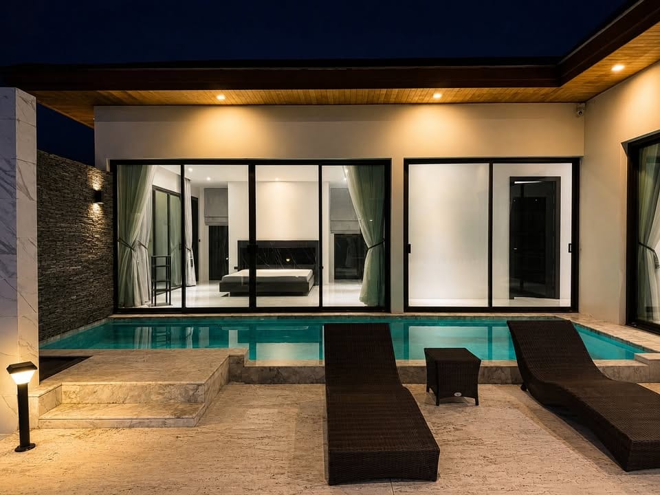Renovated Salt-Water Pool Villa near RIS & BCIS — Chalong 6