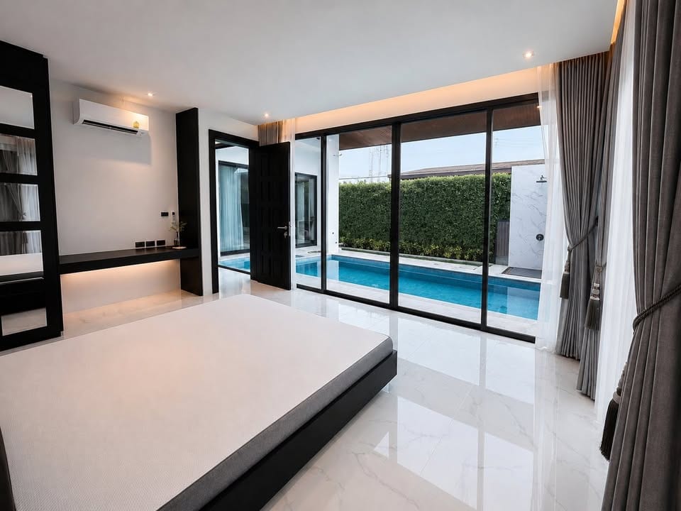 Renovated Salt-Water Pool Villa near RIS & BCIS — Chalong 9