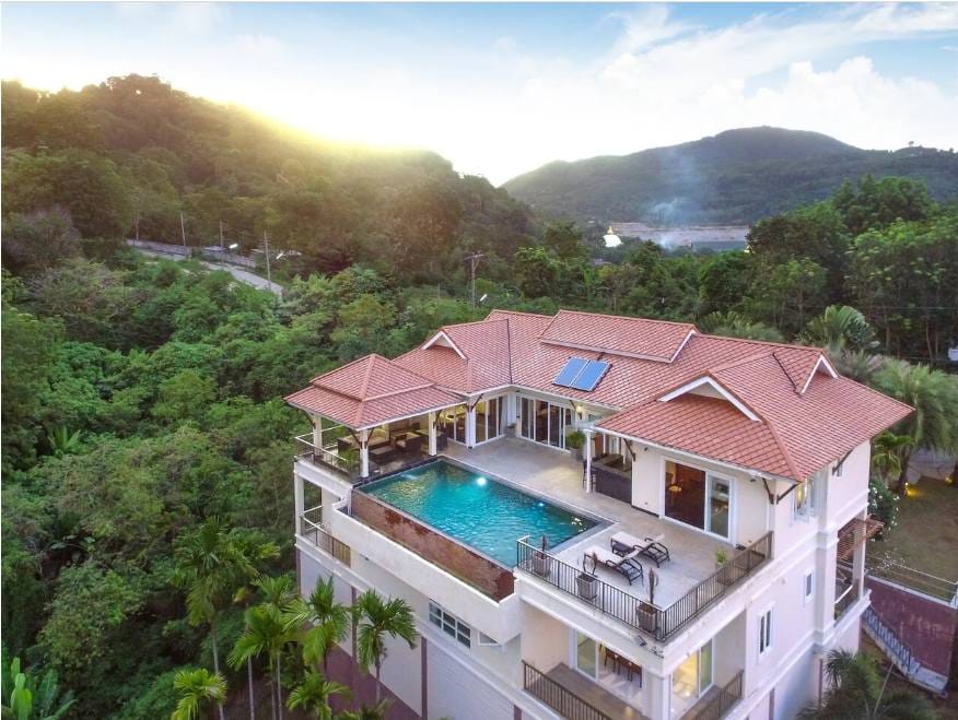 Luxury 6-Bedroom Hillside Pool Villa for Rent - Chalong 2