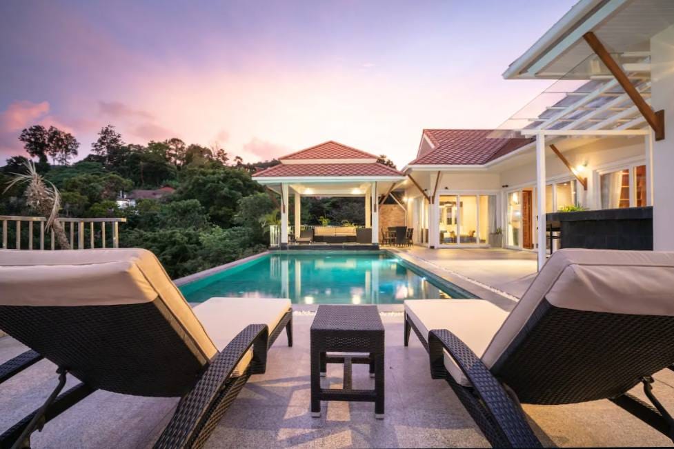Luxury 6-Bedroom Hillside Pool Villa for Rent - Chalong 3