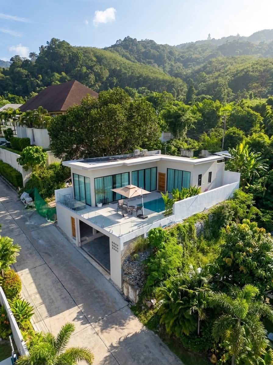Two-Bedroom Mountain-View Pool Villa — Sookkiaw, Chalong