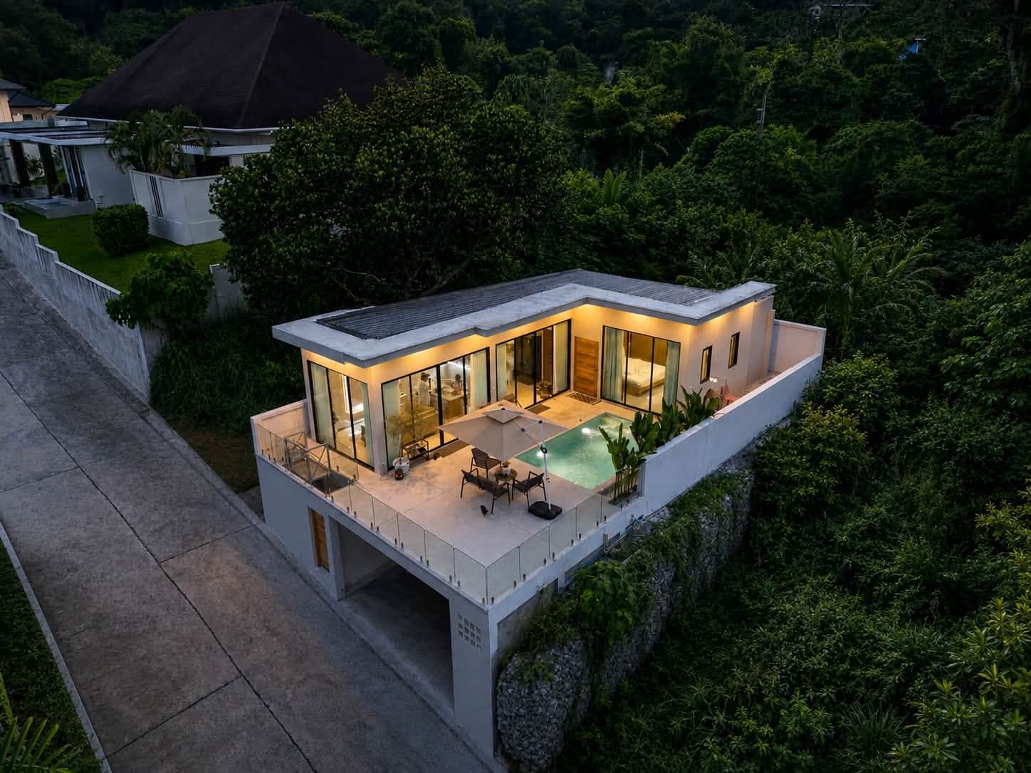 Two-Bedroom Mountain-View Pool Villa — Sookkiaw, Chalong 9