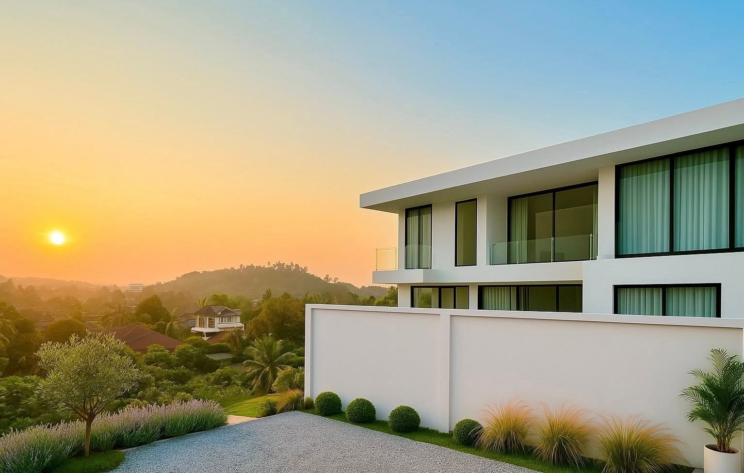 Pool Villa with Mountain and Sunset Views — Kata 9