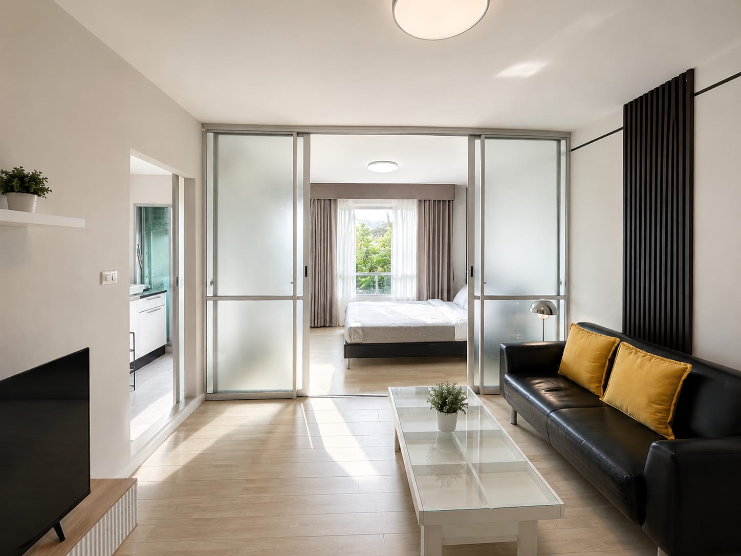 1-Bedroom Condominium for Rent in Kathu, Phuket — interior view