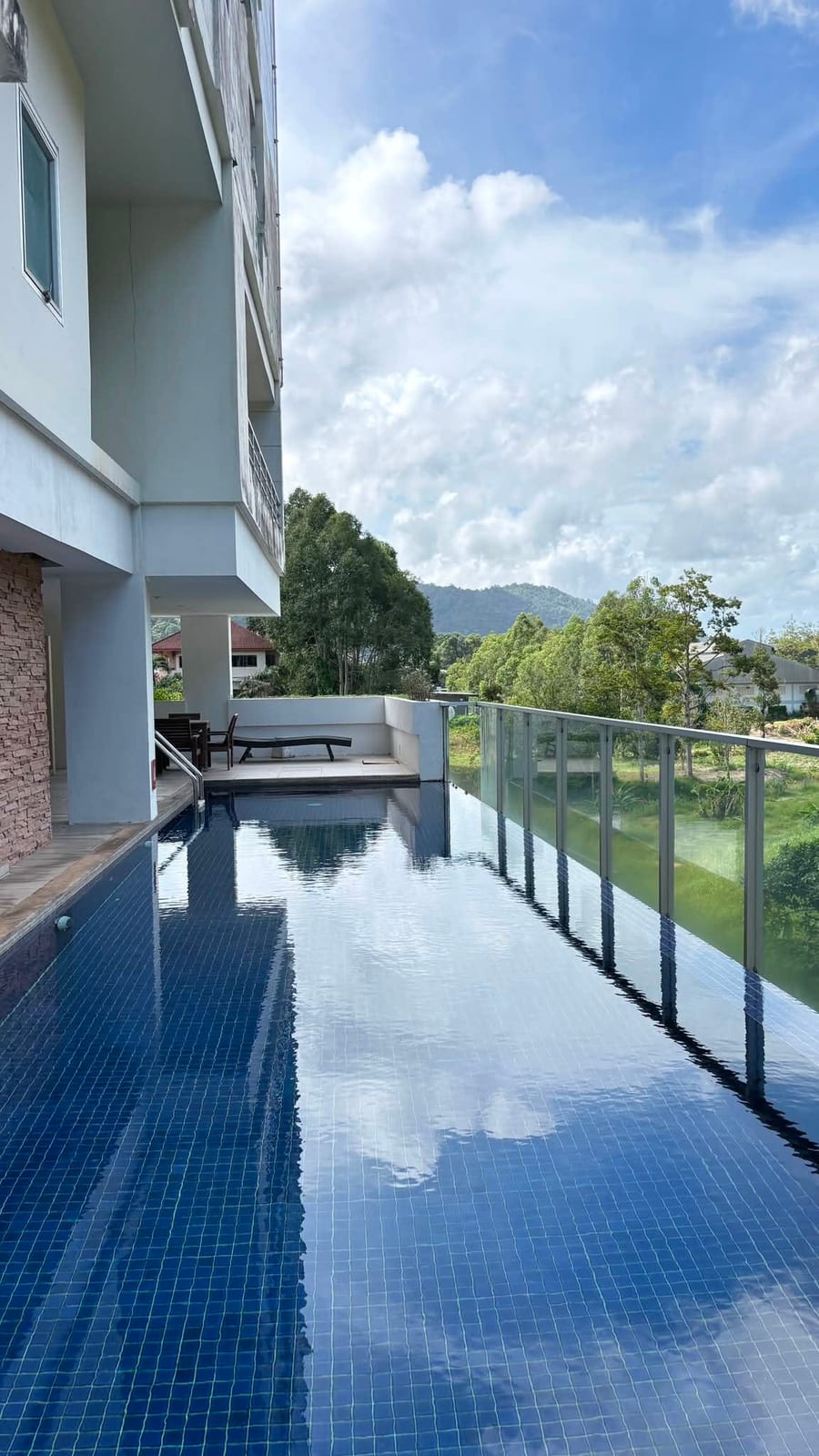 1-Bedroom Condominium for Rent in Phuket Town — pool view