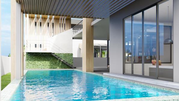 4-Bedroom Courtyard Loft Villa for Sale in Nai Harn