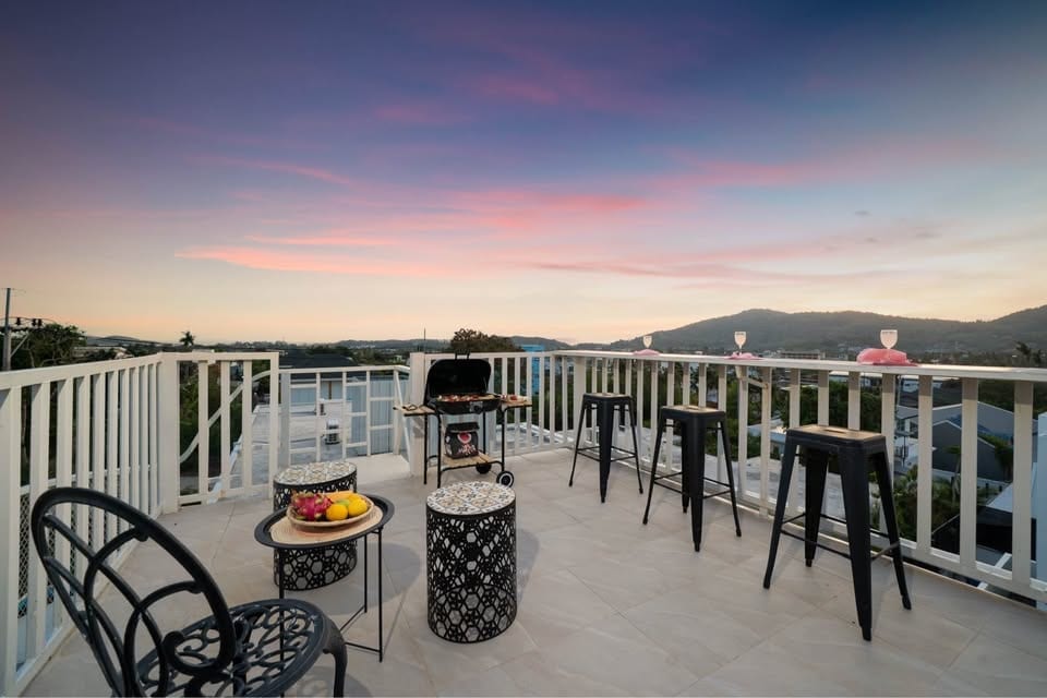 Boho Pool Villa with Rooftop Terrace — Saiyuan 4, Rawai 3