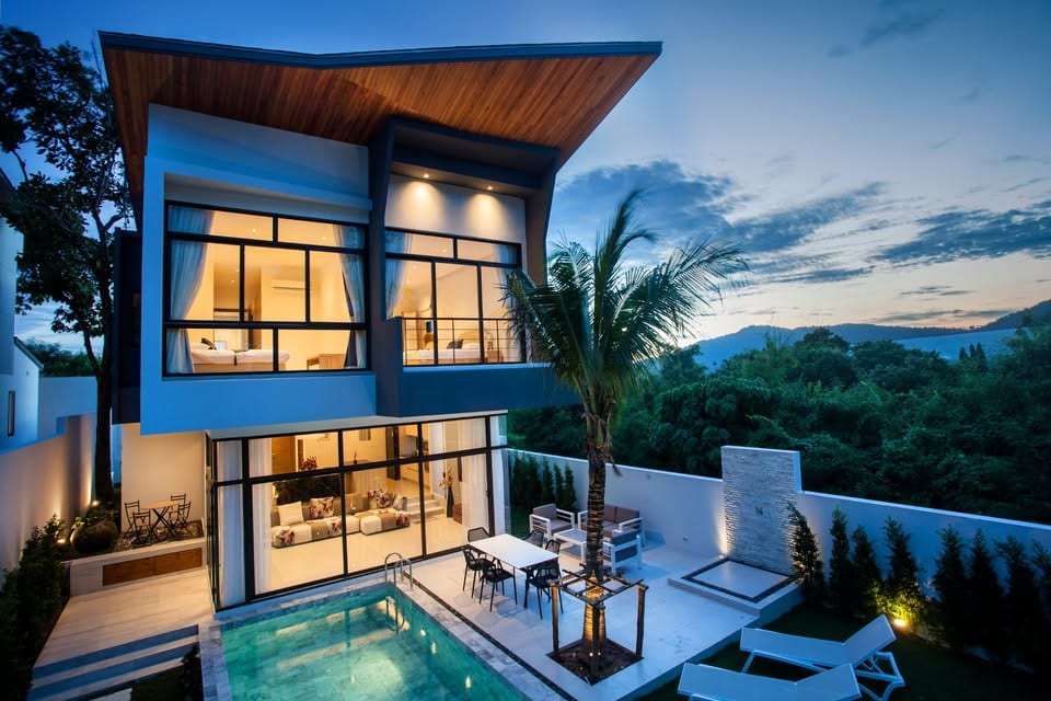 European-Standard Hillside Pool Villa — Saiyuan, Rawai