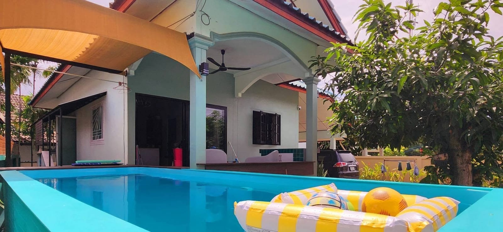 Pool House with Large Garden — Nai Harn, Rawai