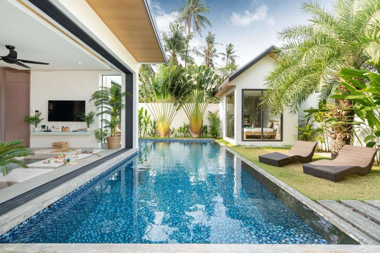 3-Bedroom Villa for Sale in Thalang, Phuket — pool view