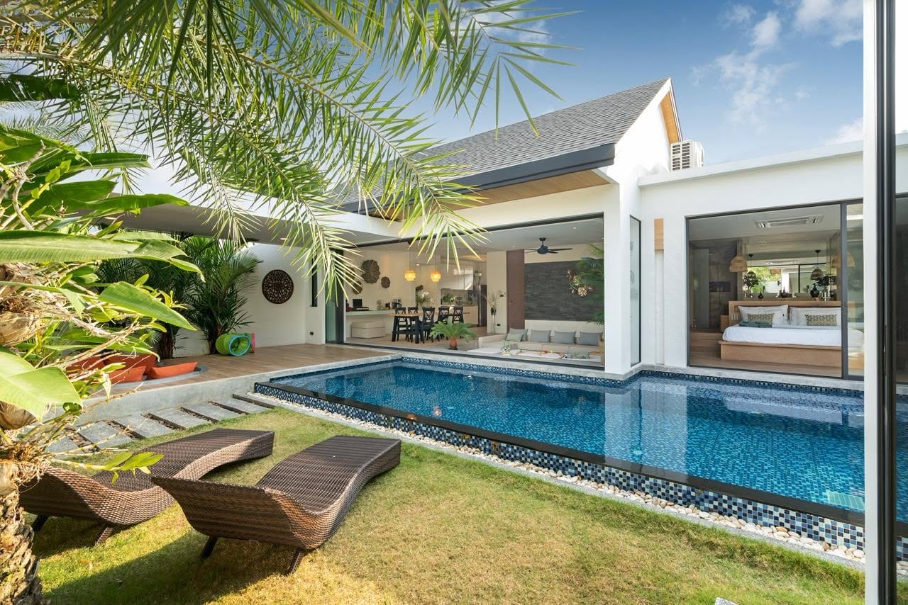 3-Bedroom Villa for Sale in Thalang, Phuket — pool view