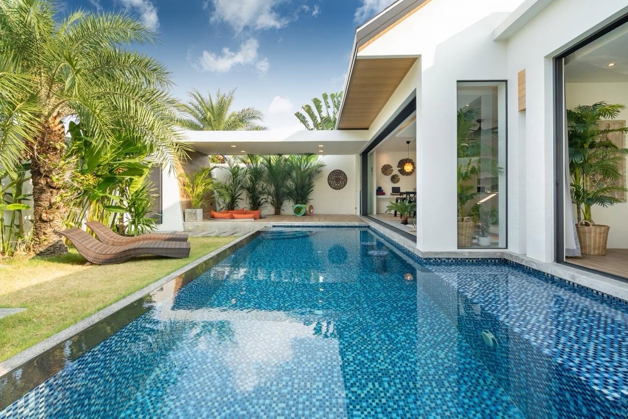 3-Bedroom Villa for Sale in Thalang, Phuket — pool view