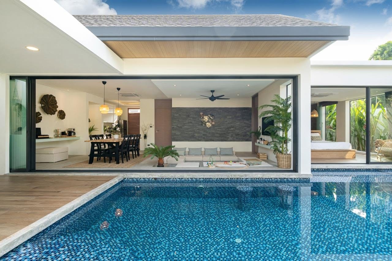 3-Bedroom Villa for Sale in Thalang, Phuket — pool view