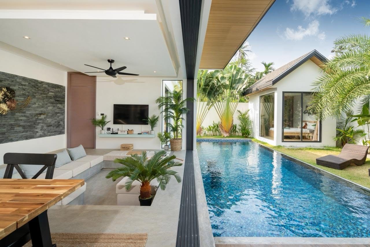 3-Bedroom Villa for Sale in Thalang, Phuket — pool view