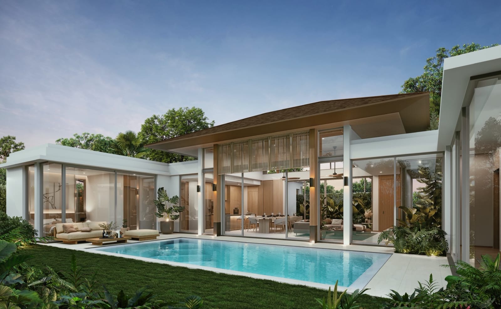 Monstera Pool Villa – Exclusive 3-Bedroom Villa near UWC & Thanyapura