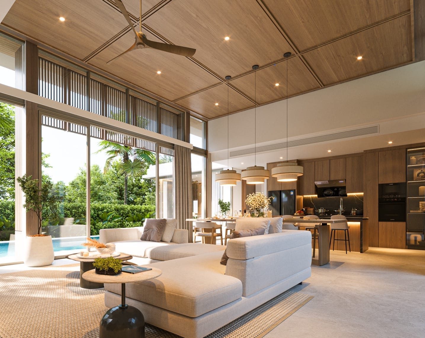 Monstera Pool Villa – Exclusive 3-Bedroom Villa near UWC & Thanyapura 7