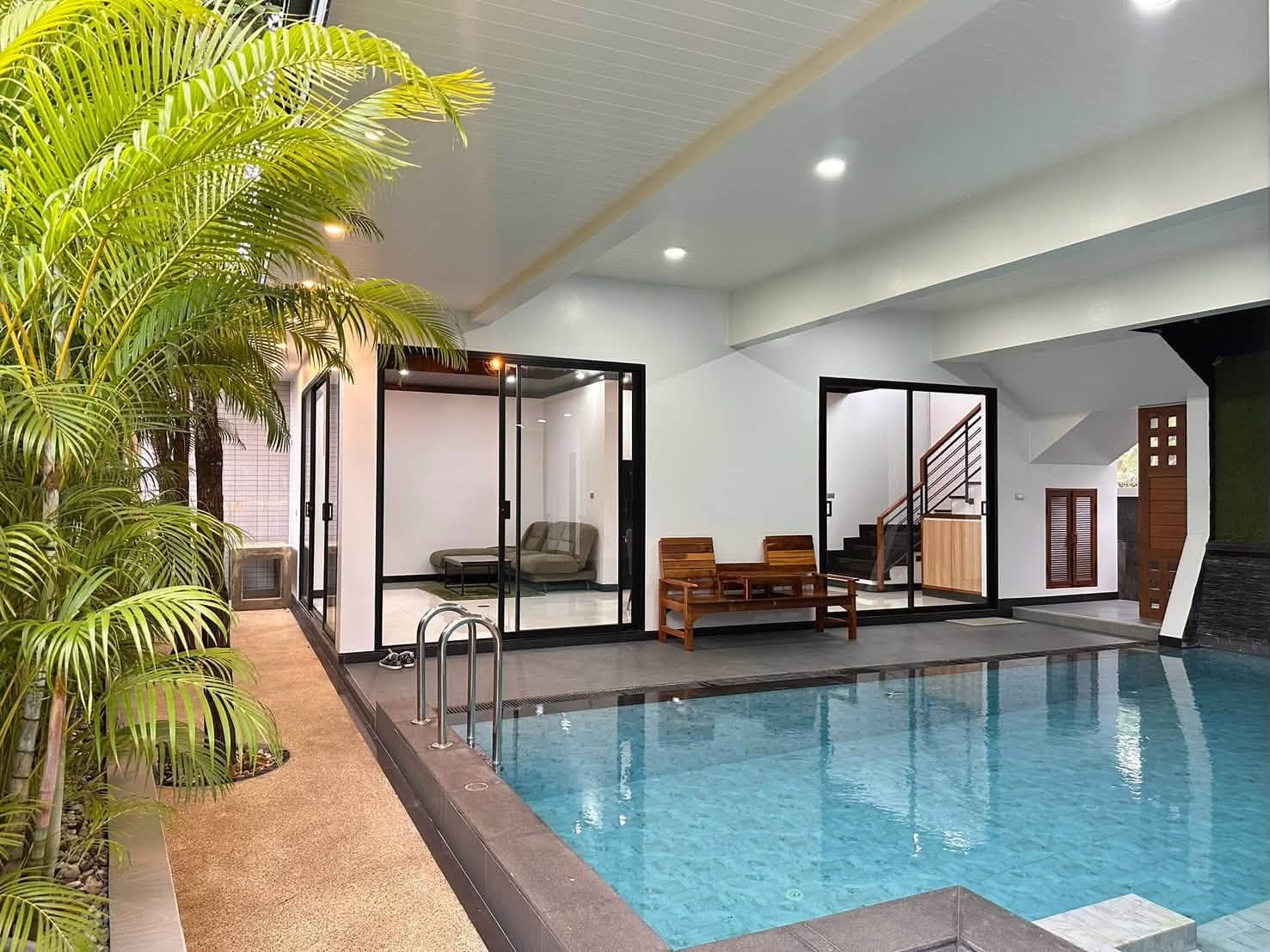 3-Bedroom Villa for Rent in Thalang, Phuket — pool view