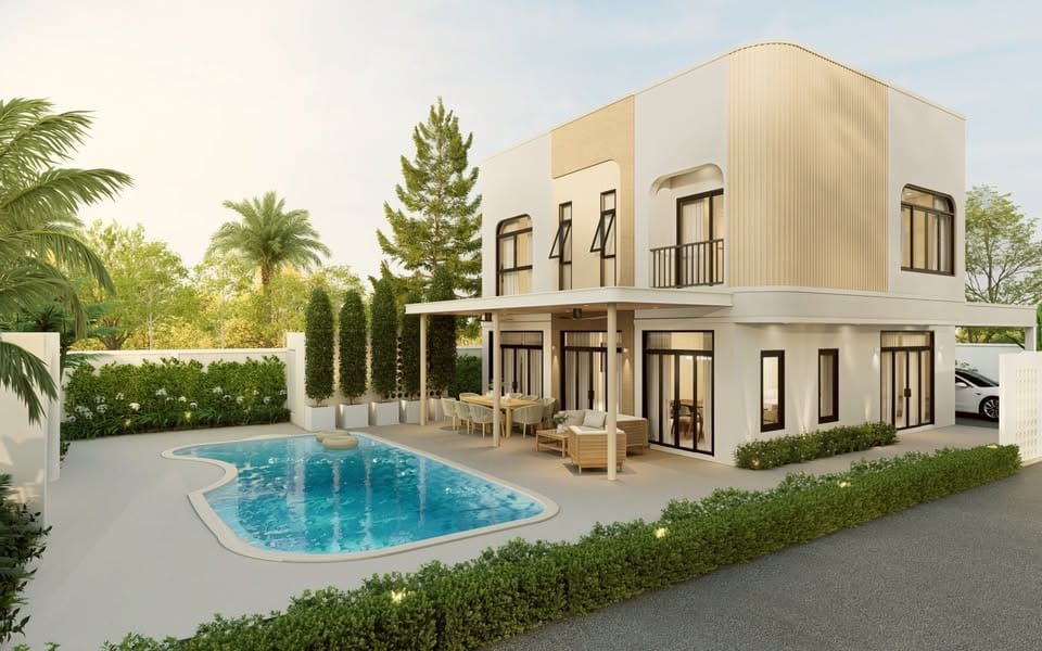 Brand-New Private Pool Villa with Expansive Lawn at The Place Thalang, near Bang Tao